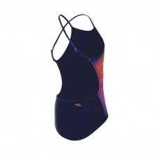 MAIÔ SPEEDO COLORS FEST BLUE JUNIOR - NAVY BLUE AMARELO SPIRIT